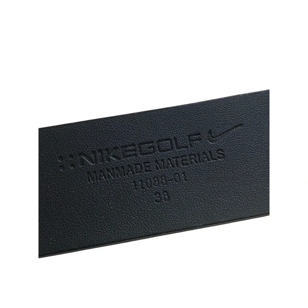 Nike Vintage Belt Buckle Men's 38 Black‎ Gunmetal Swoosh